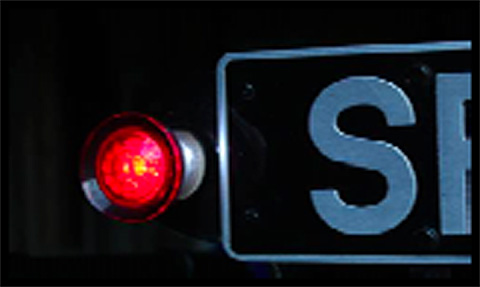 image 1 - Side light only, showing number plate illumination